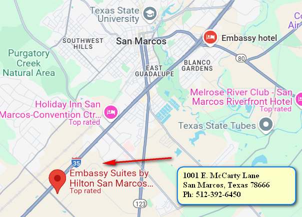 Map to Hotel 